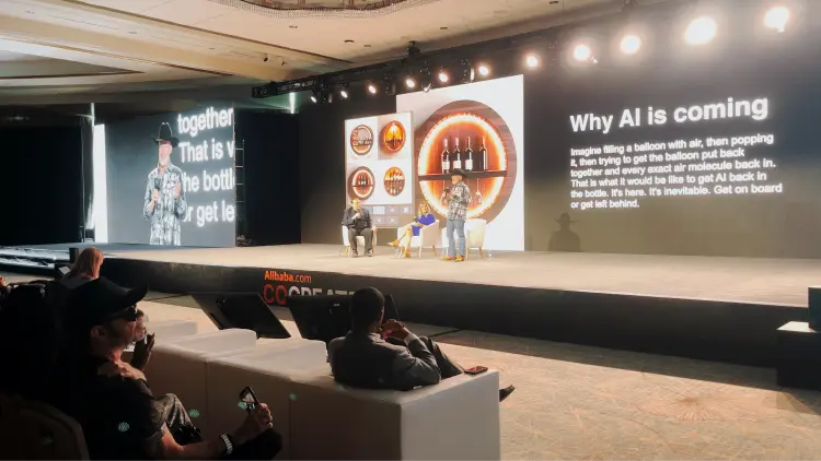 Amy Wees, Brandon Young, and Brian Williams talk AI in product development at Alibaba’s CoCreate 2023.