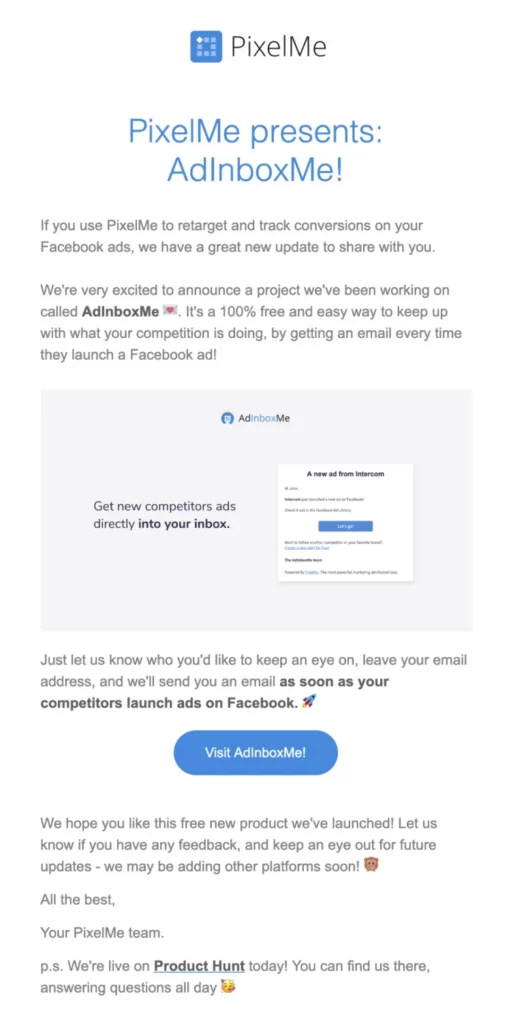 The Product Announcement Email