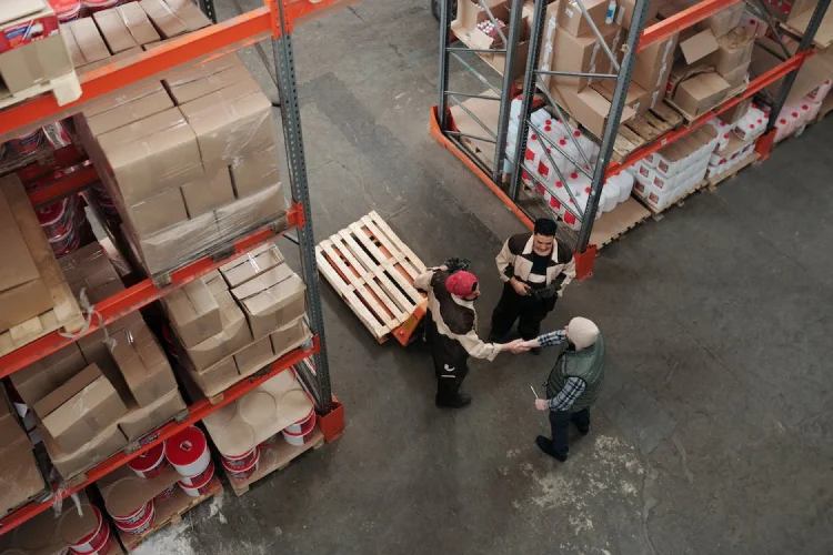 Men working in a warehouse