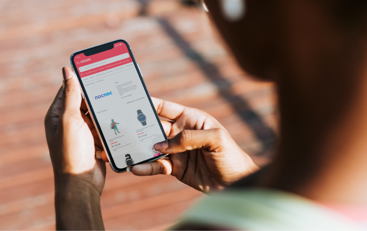 Nocnoc on mobile screen