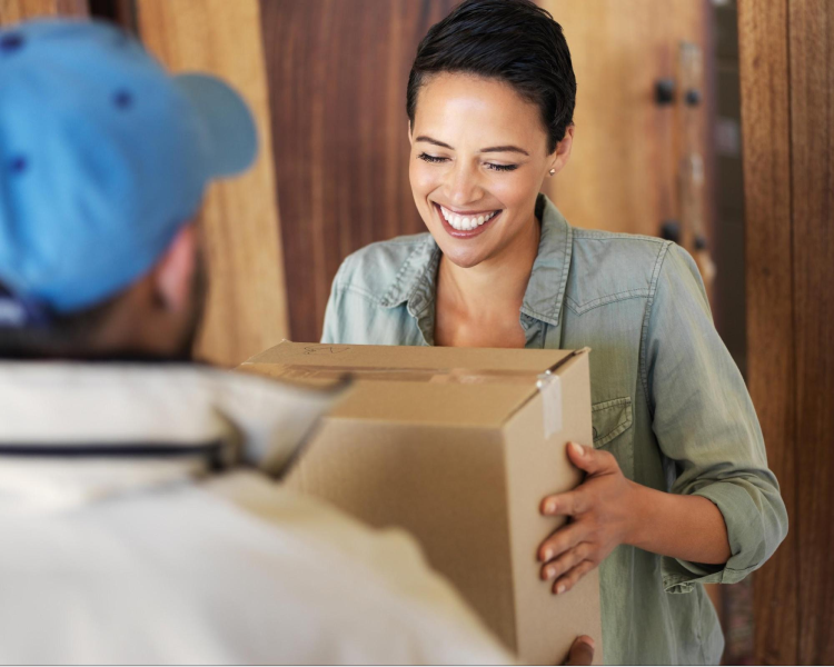 Buyer collects the parcel