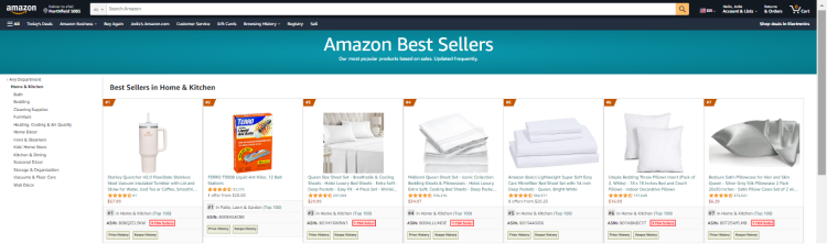 Amazon Best Seller list