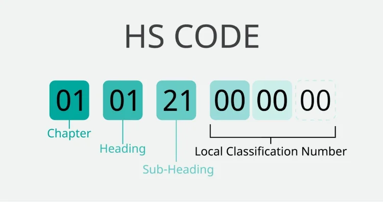 HS codes are broken down into chapter