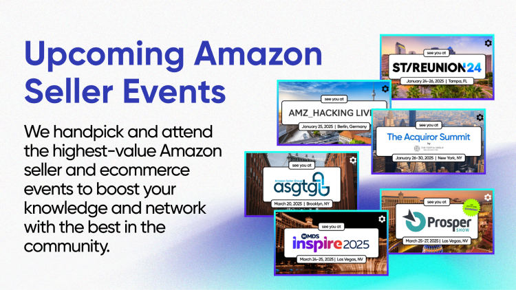 Q1 2025: Your Must-Attend Amazon Seller Events