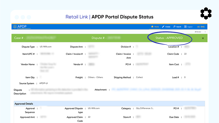 APDP portal dispute status
