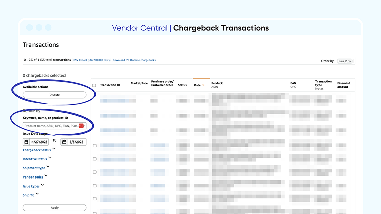 Chargeback transaction