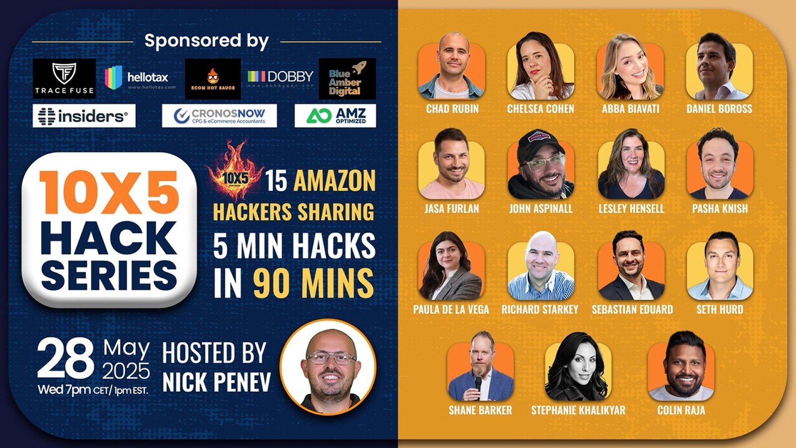⚡ Rapid-Fire Amazon Strategies: 15 Experts, 90 Minutes