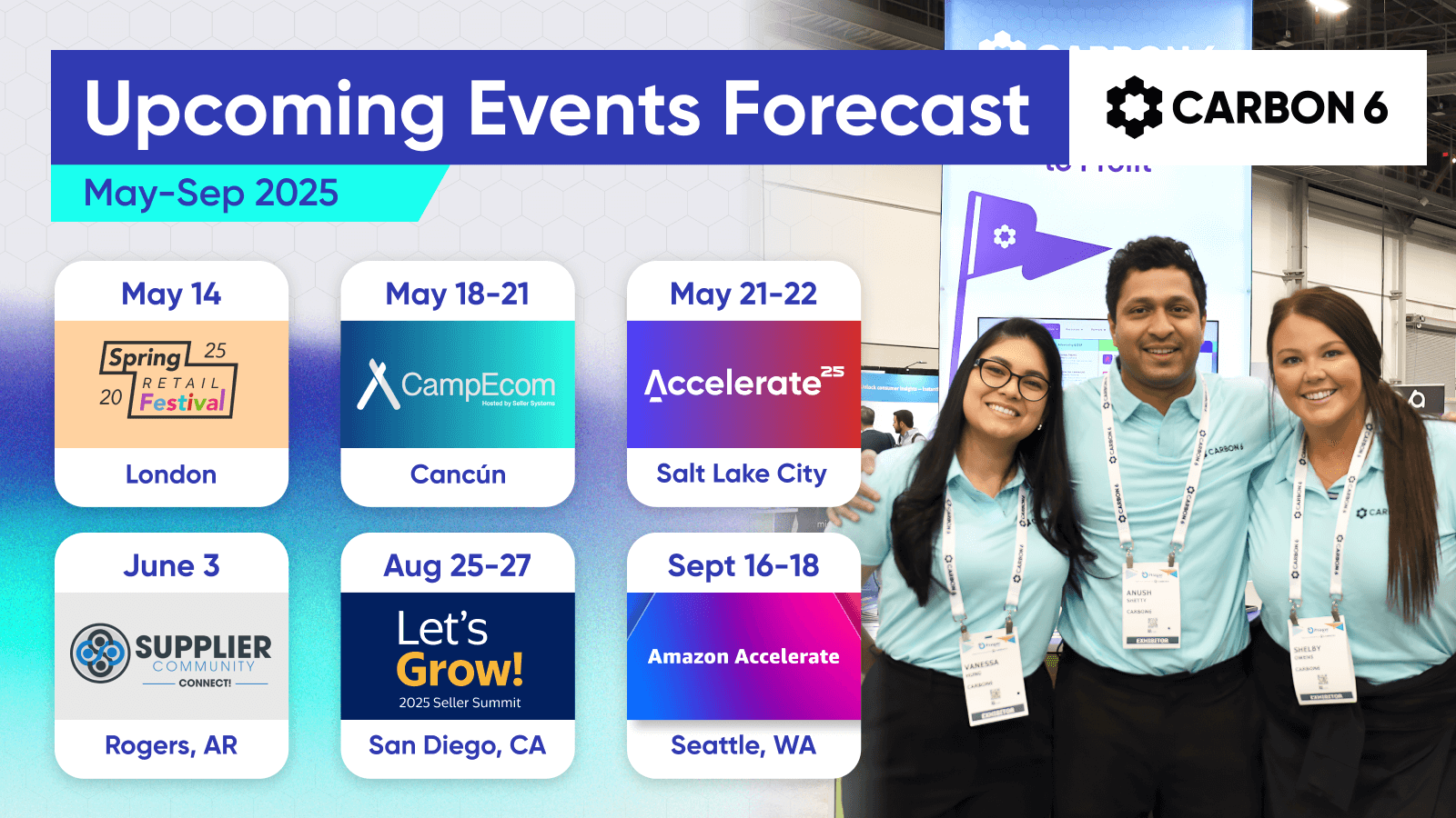 🗓️ Connect with Carbon6 at Events Near You
