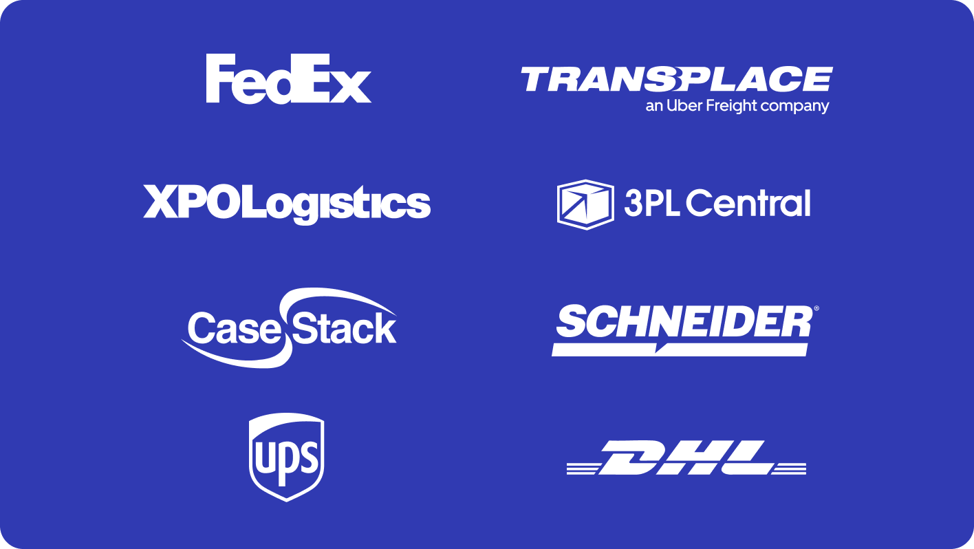 50+ carrier and 3PL partners